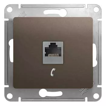 Одноместный механизм телефонной розетки Systeme Electric GLOSSA GSL000881T