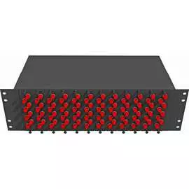 Одномодовый оптический укомплектованный стоечный кросс TopLan КРС-Top-3U-96FC/U-OS2-BK
