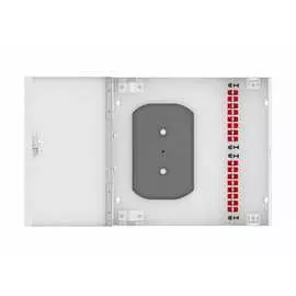 Одномодовый укомплектованный настенный оптический кросс TopLan КРН-Top-16FC/U-OS2-GY