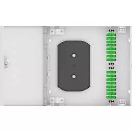 Одномодовый укомплектованный настенный оптический кросс TopLan КРН-Top-16SC/A-OS2-GY