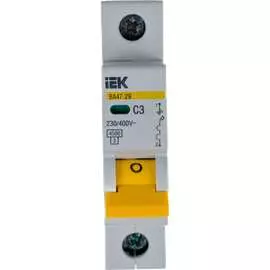 Однополюсный автоматический выключатель IEK ВА47-29 MVA20-1-003-C