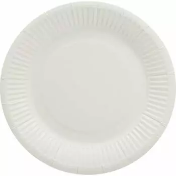 Одноразовая бумажная тарелка LAIMA Стандарт 608085