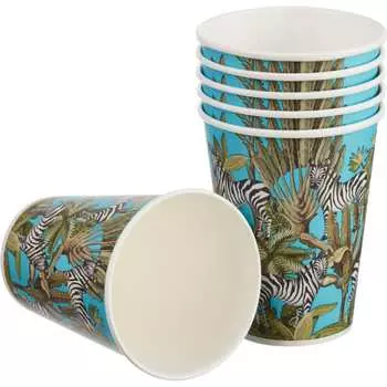 Одноразовый бумажный стакан Комус Zebra Эконом 1591067