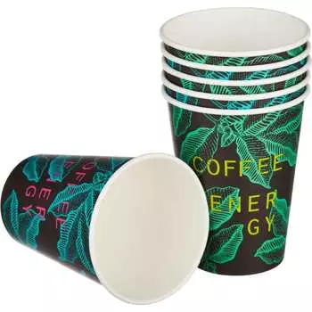 Одноразовый бумажный стакан Комус Coffee Energy 1553725