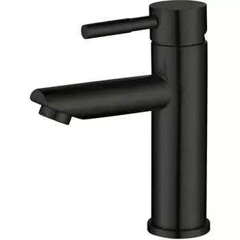 Однорычажный смеситель для умывальника MELANA Tondo f 610101PVD-B черный