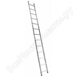 Односекционная алюминиевая лестница Алюмет Н1 5113