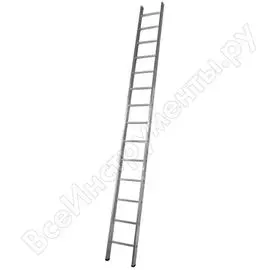 Односекционная алюминиевая лестница Алюмет Н1 5114