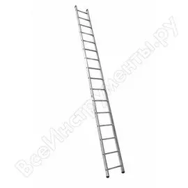 Односекционная алюминиевая лестница Алюмет Серия HS1 6116