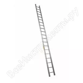 Односекционная алюминиевая поворотная лестница Алюмет