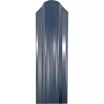 Односторонний металлический полукруглый штакетник Таврос