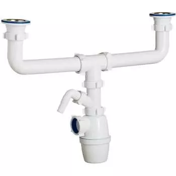 Одноуровневый двойной бутылочный сифон ORIO К-4059