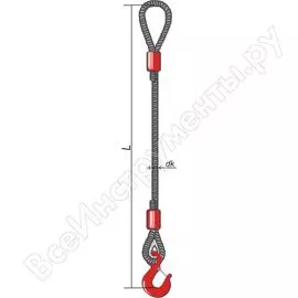 Одноветвевой канатный строп КантаПлюс