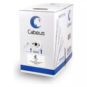 Одножильный кабель Cabeus FTP-4P-Cat.5e-SOLID-LSZH-GY