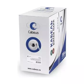 Одножильный, кабель Cabeus UTP-4P-Cat.6-SOLID-LSZH-GY