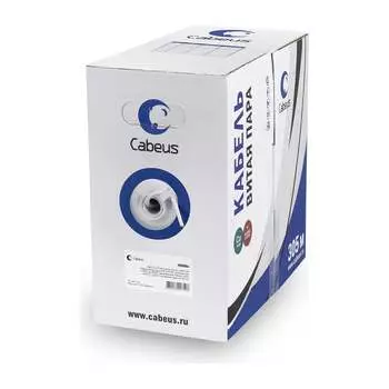 Одножильный кабель Cabeus UTP-4P-Cat.5e-SOLID-LSZH-GY-LIGHT