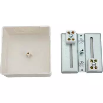 Огнестойкая коробка для открытой проводки Экопласт MB75 46121HF-W