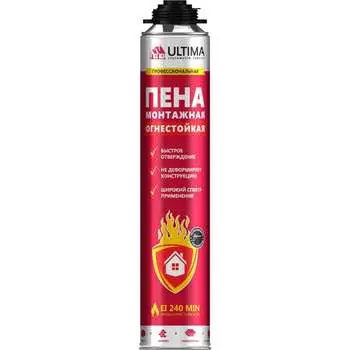 Огнестойкая профессиональная пена монтажная ULTIMA Pro UPROFR