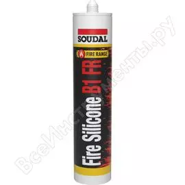 Огнестойкий силиконовый герметик Soudal
