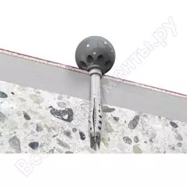 Ограничитель хода двери fischer ts 8 g серый 10 штук 60535