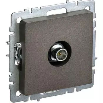 Оконечная tv-розетка IEK Brite ртв11-0-бртб BR-A10-O-K45