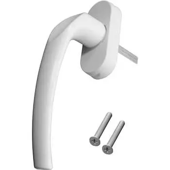 Оконная ручка для пвх Левша Комфорт-пластик, белая У1-2281.Б