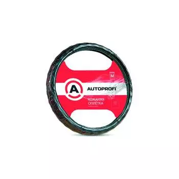 Оплетка руля AUTOPROFI AP-156 BK M