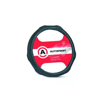 Оплетка руля AUTOPROFI LUXURY AP-1020 BK L