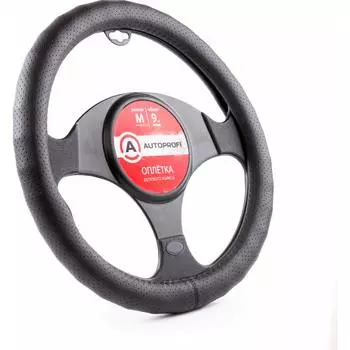 Оплетка руля AUTOPROFI AP-1912 BK M