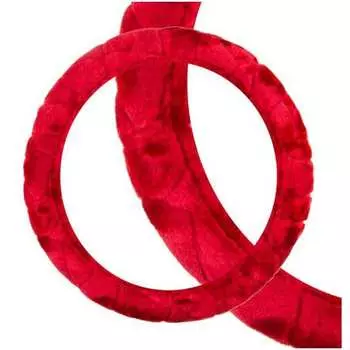 Оплетка skyway arctic-2 l красная, искусственный мех s01107016