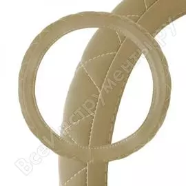 Оплетка skyway hit-2 m, бежевая, экокожа s01102035