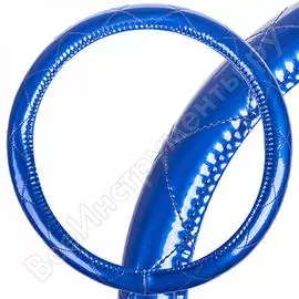 Оплетка skyway luxury-5 m, синяя с синей прострочкой, полиэстер s01105004