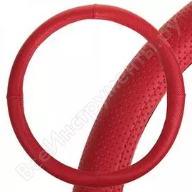 Оплетка skyway port m, красная, строчка красная, экокожа s01102452