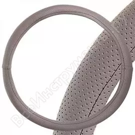 Оплетка skyway port m, светло-серая, черная строчка, экокожа s01102458