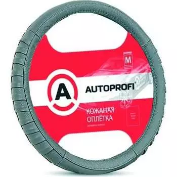 Оплетка руля AUTOPROFI AP-470 D.GY M