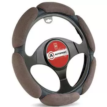 Оплетка руля AUTOPROFI SP-5026 D.GY L