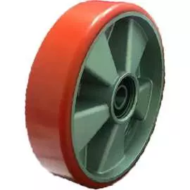 Опорное алюминиевое полиуретановое колесо для рохли MFK-TORG