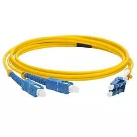 Оптический дуплексный патч-корд LANMASTER LAN-2LC-2SC/SU-1.0