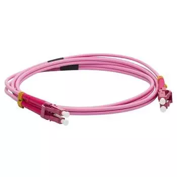 Оптический дуплексный патч-корд LANMASTER LAN-2LC-2LC/OM4-15