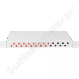 Укомплектованный оптический кросс NIKOMAX NMF-RP16FCUS2-WS-ES-1U-GY