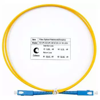 Оптический шнур Cabeus FOP(s)-9-SC-SC-3m