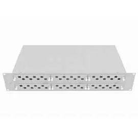 Оптический стоечный кросс TopLan КРС-Top-2U-48FC/ST-GY