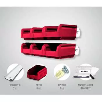 Органайзер ООО ММПО LT300-2x3 красный 4673738646176