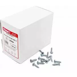 Острый оцинкованный саморез КВАДРА 4.8x19 DIN7981 1000 шт. 814819011000