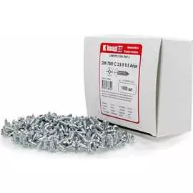 Острый оцинкованный саморез КВАДРА