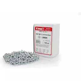 Острый оцинкованный саморез КВАДРА 3.5x6.5 DIN7981 1000 шт. 813565201000