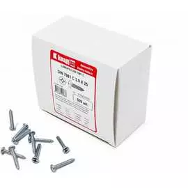 Острый оцинкованный саморез КВАДРА