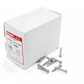 Острый оцинкованный саморез КВАДРА