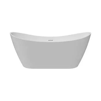 Отдельно стоящая акриловая ванна Teymi Ellie 170x80x73, белая матовая T130115 ЦБ-00268803