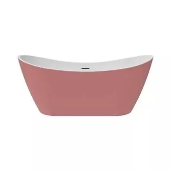 Отдельно стоящая акриловая ванна Teymi Ellie 170x80x73, розовая матовая T130117 ЦБ-00268804