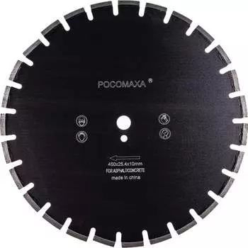 Отрезной алмазный диск по асфальту бетону и камню РОСОМАХА 111450